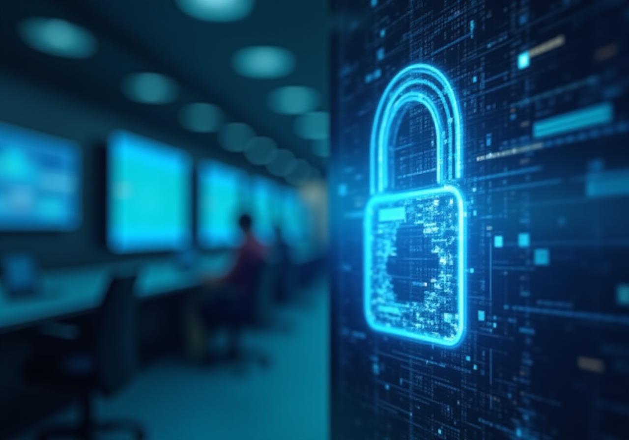 Concetto di sicurezza dati e integrità industriale